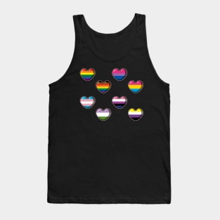 Pride Flags Heart Pixel Art Pack 1 Tank Top